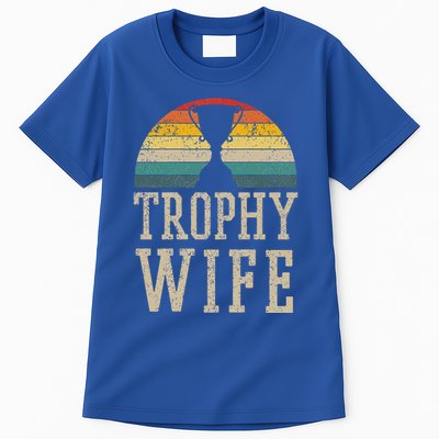 Trophy Wife Funny Vintage Wedding Anniversary Tall T-Shirt