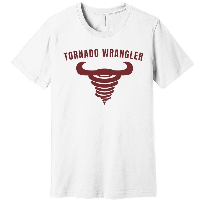 Tornado Wrangler Funny Design Premium T-Shirt