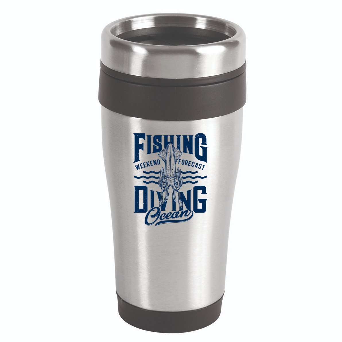 The Weekend Forecast Is Ocean Fishing And Diving 16oz Travel Tumbler