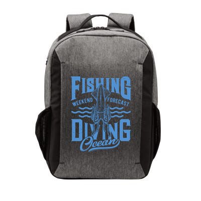 The Weekend Forecast Is Ocean Fishing And Diving Vector Backpack