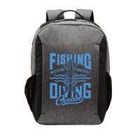 The Weekend Forecast Is Ocean Fishing And Diving Vector Backpack