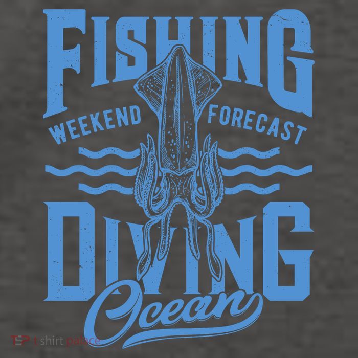 The Weekend Forecast Is Ocean Fishing And Diving Vector Backpack