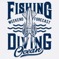 The Weekend Forecast Is Ocean Fishing And Diving Cooling Performance Crew T-Shirt