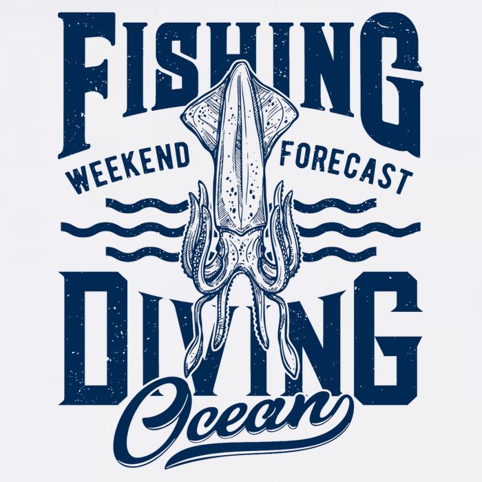 The Weekend Forecast Is Ocean Fishing And Diving Cooling Performance Crew T-Shirt