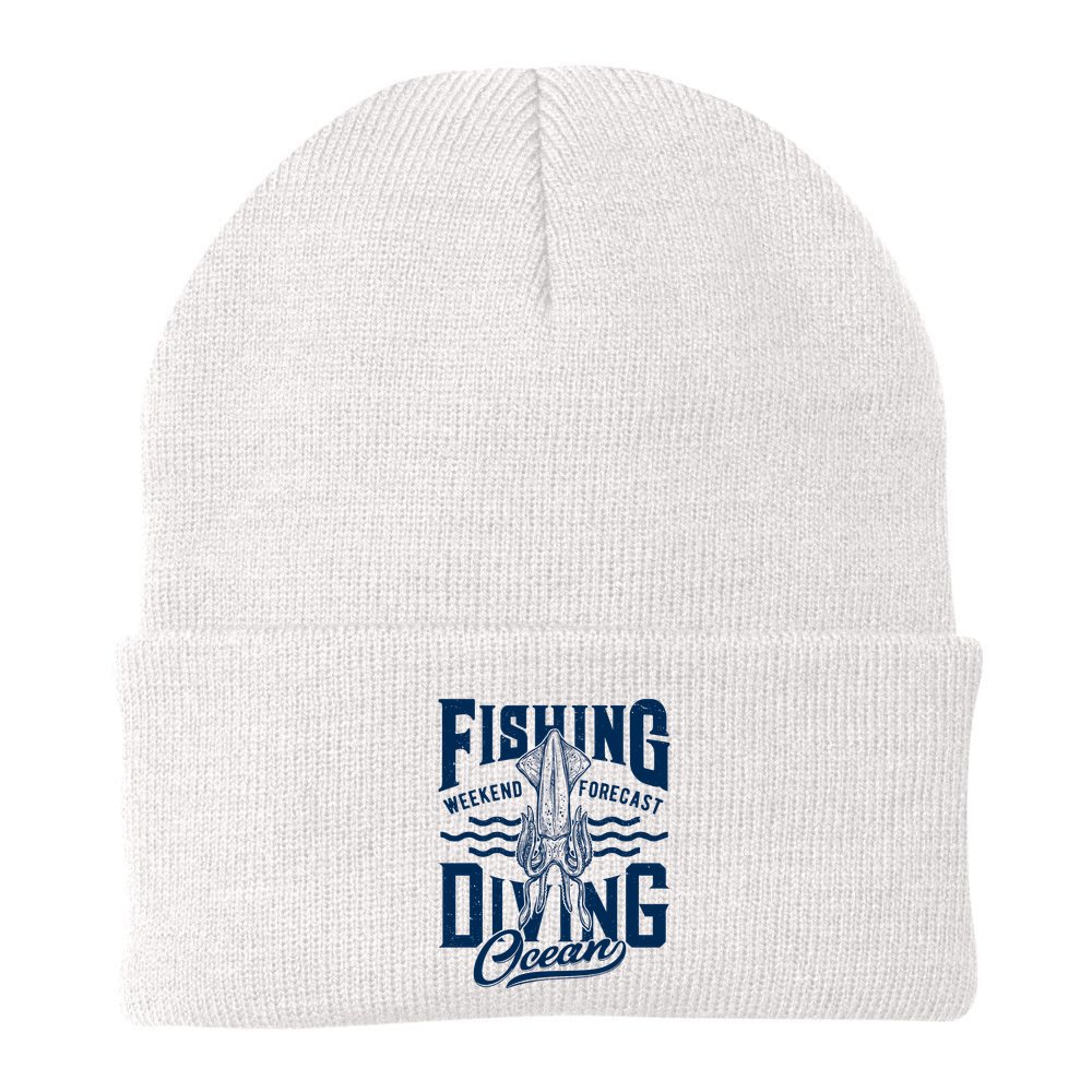 The Weekend Forecast Is Ocean Fishing And Diving Beanie
