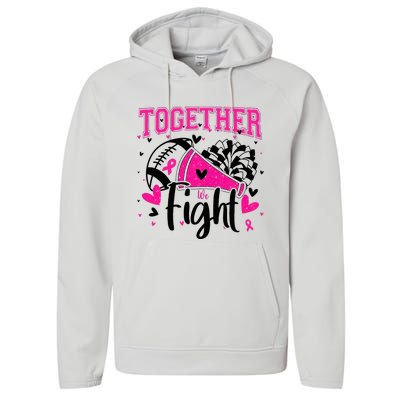 Together We Fight Breast Cancer Cheer Performance Fleece Hoodie