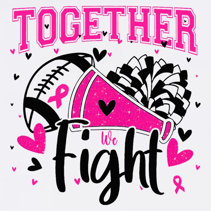 Together We Fight Breast Cancer Cheer V-Neck T-Shirt