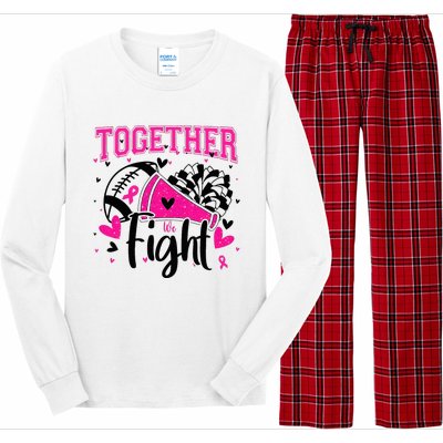 Together We Fight Breast Cancer Cheer Long Sleeve Pajama Set