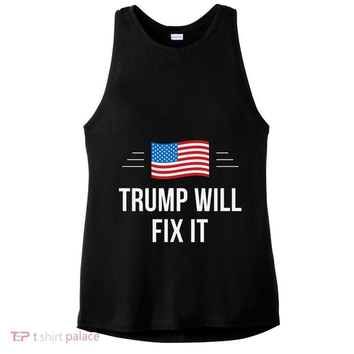 Trump Will Fix It Ladies PosiCharge Tri-Blend Wicking Tank