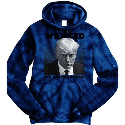 Trump Wanted For A Second Term Tie Dye Hoodie