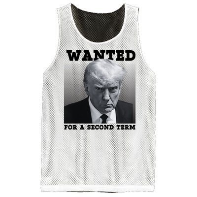 Trump Wanted For A Second Term Mesh Reversible Basketball Jersey Tank