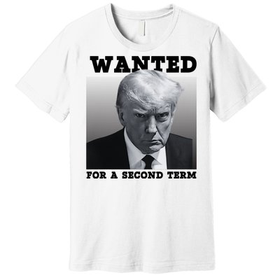 Trump Wanted For A Second Term Premium T-Shirt