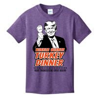 Trump Winner Funny Winner Turkey Dinner Thanksgiving Kids T-Shirt