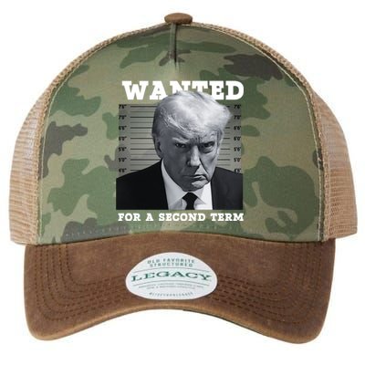 Trump Wanted For A Second Term Legacy Tie Dye Trucker Hat