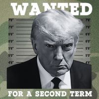 Trump Wanted For A Second Term Legacy Tie Dye Trucker Hat