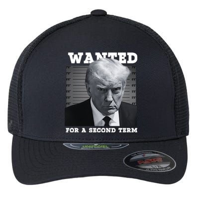 Trump Wanted For A Second Term Flexfit Unipanel Trucker Cap