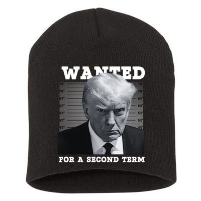 Trump Wanted For A Second Term Short Acrylic Beanie