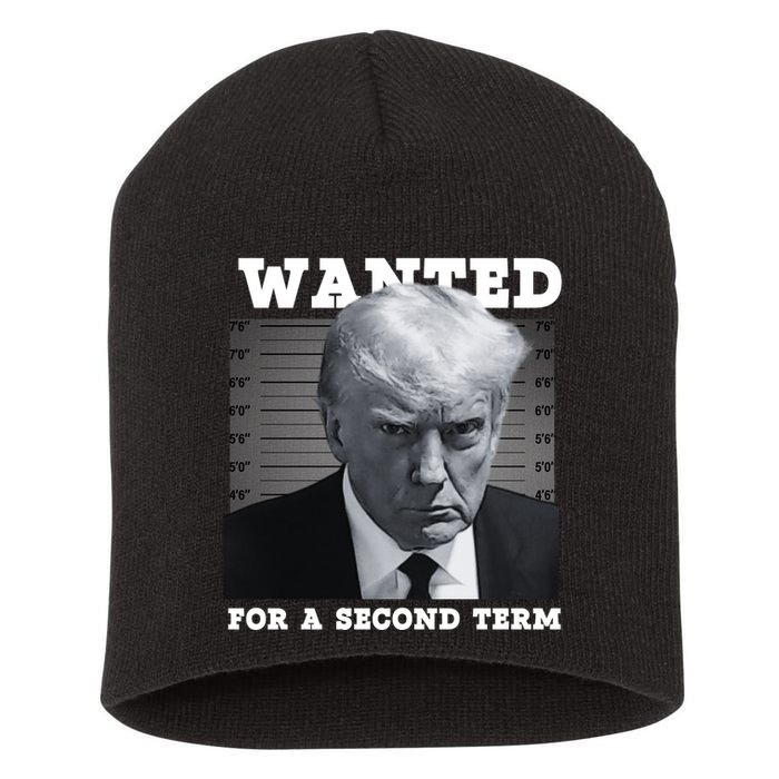 Trump Wanted For A Second Term Short Acrylic Beanie