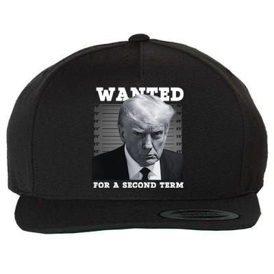 Trump Wanted For A Second Term Wool Snapback Cap