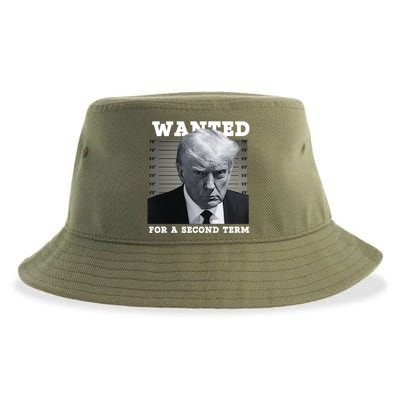 Trump Wanted For A Second Term Sustainable Bucket Hat