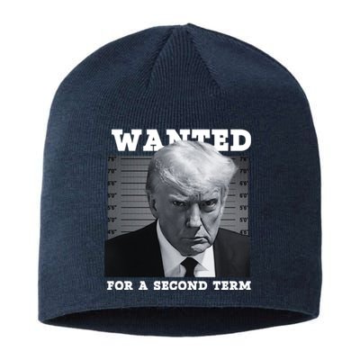 Trump Wanted For A Second Term Sustainable Beanie