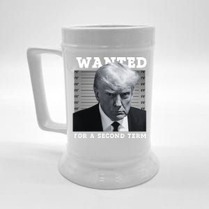 Trump Wanted For A Second Term Beer Stein