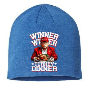 Trump Winner Funny Winner Turkey Dinner Thanksgiving Sustainable Beanie