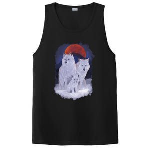 Three Wolves Family Portrait Painting PosiCharge Competitor Tank