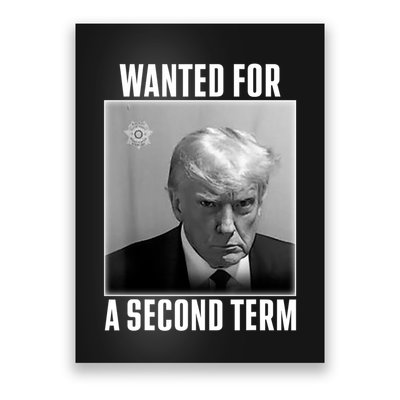 Trump Wanted For A Second Term Poster