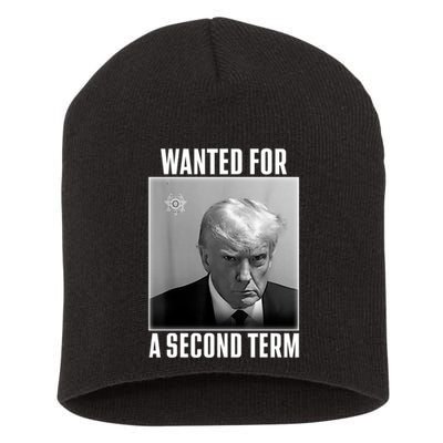 Trump Wanted For A Second Term Short Acrylic Beanie