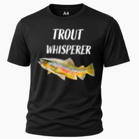 Trout Whisperer Fishing Rainbow Trout Cooling Performance Crew T-Shirt
