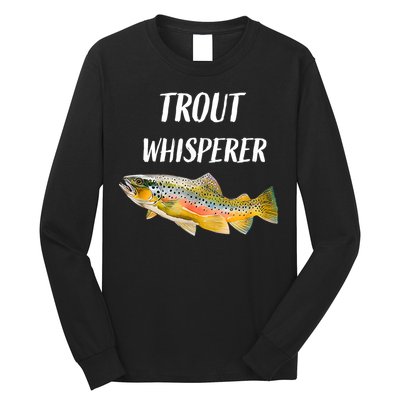 Trout Whisperer Fishing Rainbow Trout Long Sleeve Shirt