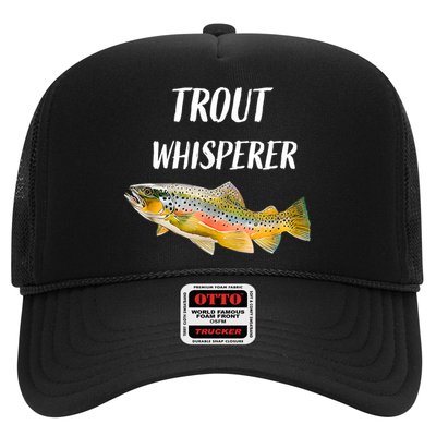 Trout Whisperer Fishing Rainbow Trout Trucker Hat