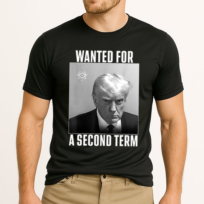 Trump Wanted For A Second Term Cooling Performance Crew T-Shirt