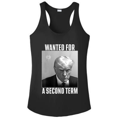 Trump Wanted For A Second Term Ladies PosiCharge Competitor Racerback Tank