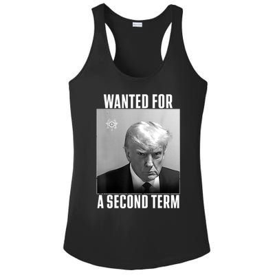 Trump Wanted For A Second Term Ladies PosiCharge Competitor Racerback Tank