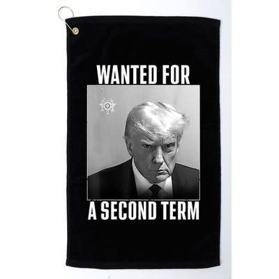 Trump Wanted For A Second Term Golf Towel