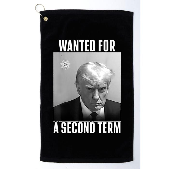 Trump Wanted For A Second Term Golf Towel
