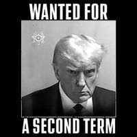 Trump Wanted For A Second Term Short Acrylic Beanie