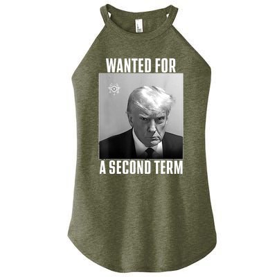 Trump Wanted For A Second Term Women's Perfect Tri Rocker Tank