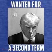 Trump Wanted For A Second Term Womens T-Shirt