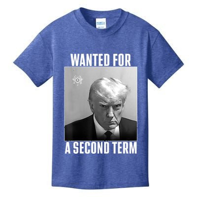 Trump Wanted For A Second Term Kids T-Shirt