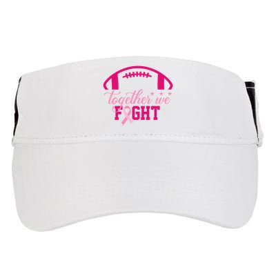 Together We Fight Breast Cancer Awareness Football Ribbon Adult Drive Performance Visor