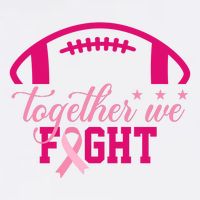 Together We Fight Breast Cancer Awareness Football Ribbon Baby Bodysuit