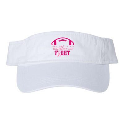 Together We Fight Breast Cancer Awareness Football Ribbon Visor