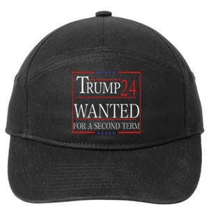 Trump Wanted For A Second Term 7-Panel Snapback Hat