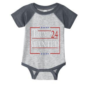 Trump Wanted For A Second Term Infant Baby Jersey Bodysuit