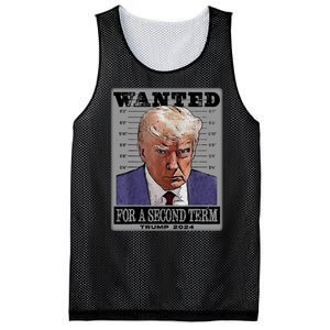 Trump Wanted For A Second Term Mesh Reversible Basketball Jersey Tank