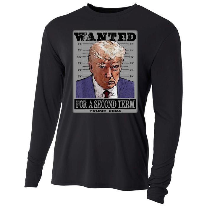 Trump Wanted For A Second Term Cooling Performance Long Sleeve Crew