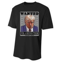 Trump Wanted For A Second Term Performance Sprint T-Shirt